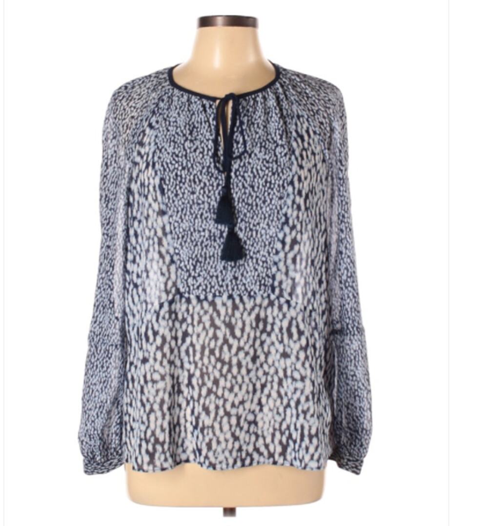 MICHAEL Michael Kors Long Sleeve Blouse - SIZE LARGE